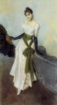 喬瓦尼 波爾蒂尼 Portrait of Signorina Concha de Ossa 喬瓦尼 波爾蒂尼 Portrait of Signorina Concha de Ossa